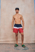 16702 SHORT DE BAÑO RAYADO - Red Cross Jeans