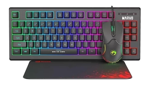 COMBO MARVO TECLADO + MOUSE + PAD GAMER