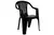 SILLA PLASTICA GARDENLIFE TITAN NEGRO