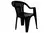 SILLA PLASTICA GARDENLIFE TITAN NEGRO - comprar online