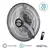 VENTILADOR LILIANA VWC2016 20" PARED C/C - DOGIL HOGAR