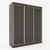 PLACARD DELOS DL406/1EW 3 PUERTAS CORREDIZAS 2 CAJONES - comprar online