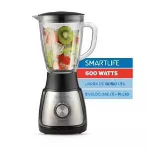 LICUADORA SMARTLIFE SL-BL1055PN 600W VIDRIO