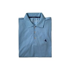 Camisa Polo Básica Piquet Azul Celeste 0010