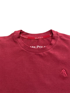 Camiseta Flora Gola Careca Vermelho Infantil 1125 na internet