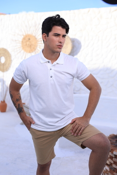Camisa Gola Polo Texturizada OFF 2487 - comprar online