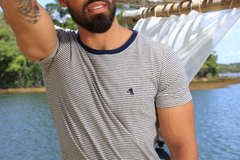 Camiseta gola careca Listrada Marinho 1090 na internet