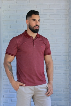 Camisa Gola Polo Village Bordô 2423