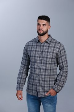 Camisa Manga Longa Xadrez Azul 3218 - comprar online
