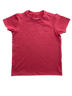 Camiseta Flora Gola Careca Vermelho Infantil 1125 - comprar online