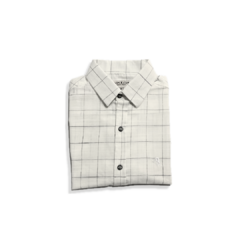 Camisa Manga Curta Xadrez Branca 4188 na internet