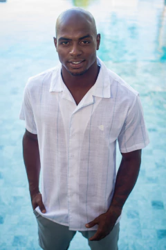 Camisa Manga Curta Masculina de Lista 4253 na internet