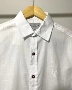Camisa de tecido Manga Curta Branco 4208 na internet