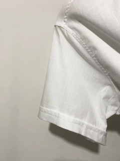 Camisa de tecido Manga Curta Branco 4208 - Mr.Polo