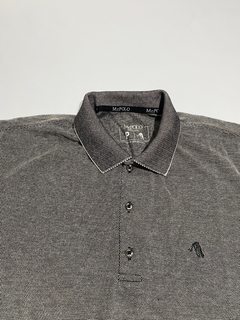 Camisa Gola Polo Trabalhada Preto 2484 - comprar online