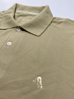 Camisa Polo Básica Bege Palha 0010 - comprar online