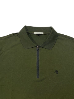 Camisa Gola Polo Masculina Verde com Zíper 2013 na internet