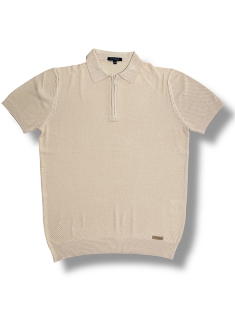 Camisa Polo Masculina de Tricô Bege 2021 - comprar online