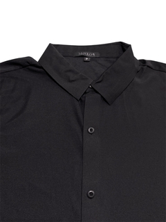 Camisa Manga Curta Masculina Preta de Poliamida 4242 na internet