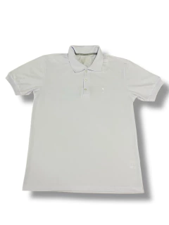 Camisa Polo Básica Piquet Branco 0010 na internet