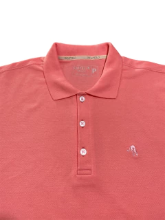 Camisa Polo Básica Masculina Rosa Goma 0010 na internet