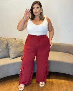 BODY PLUS SIZE ALÇA FRANZIDA MEL - loja online