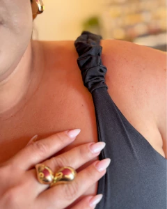 BODY PLUS SIZE ALÇA FRANZIDA MEL - loja online