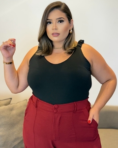 BODY PLUS SIZE ALÇA FRANZIDA MEL