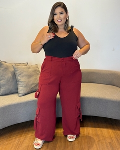 BODY PLUS SIZE ALÇA FRANZIDA MEL
