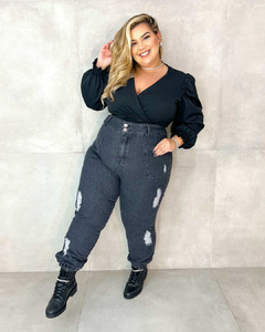 CALÇA JOGGER JEANS PLUS SIZE RAISSA - comprar online