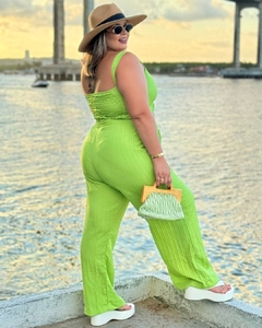 CONJUNTO PLUS SIZE CALÇA E CROPPED JULIANA VERDE na internet