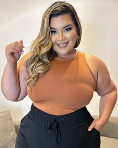 CROPPED PLUS SIZE POLIAMIDA CLARA na internet