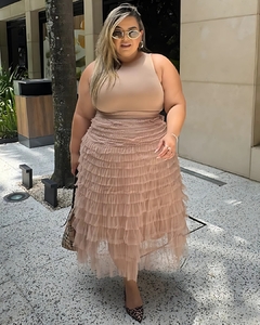 CROPPED PLUS SIZE POLIAMIDA CLARA na internet