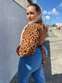 CALÇA JEANS PLUS SIZE WIDE LEG LARISSA - Amanditta Plus | Moda Feminina Plus Size