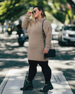 VESTIDO PLUS SIZE TRICOT AVELÃ LALA - loja online