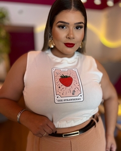 SEMI CROPPED PLUS SIZE MORANGO OFF WHITE