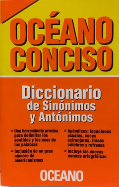 OCEANO CONCISO. DICCIONARIO DE SINONIMOS Y ANTONIMOS