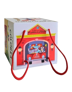 UN LIBRO CON CUBOS: CAMION DE BOMBEROS