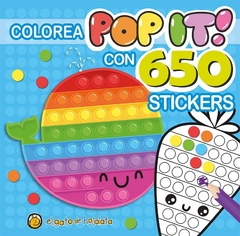 COLOREA POP IT BALLENA. CON 650 STICKERS