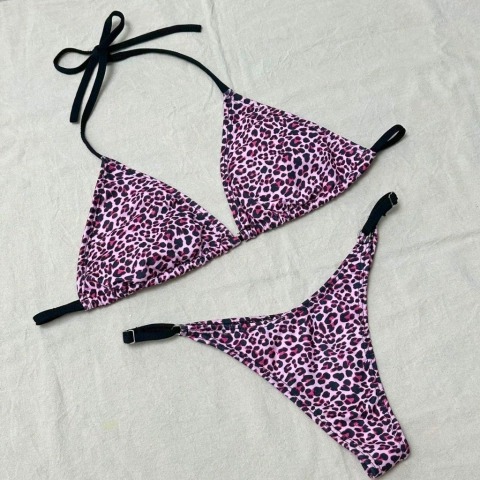 Bikini triangulito estampada
