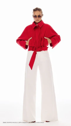 Calça Wide Sarja