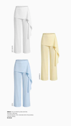 Calça Pantalona Rayon - comprar online