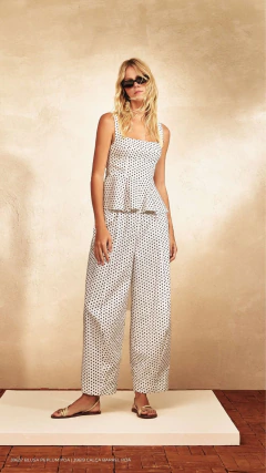 Blusa Peplum Poá - comprar online