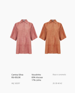 Camisa Silvia na internet