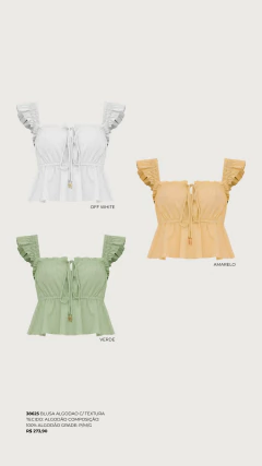 Blusa Algodão Com Textura - comprar online