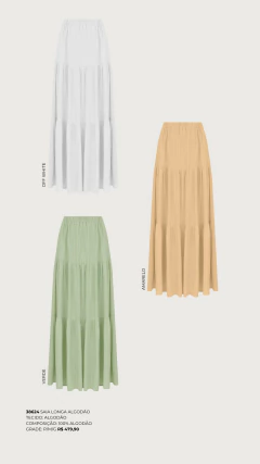 Saia Longa Algodão - comprar online