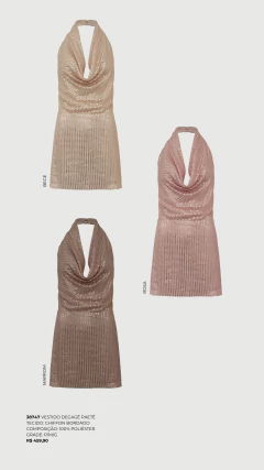 Vestido Degagê Paetê na internet