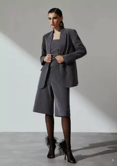 Blazer Alfaiataria Risca de Giz