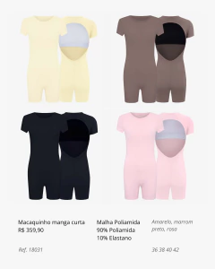 Macaquinho Manga Curta - Dress2shine