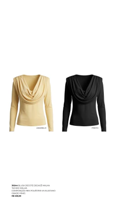 Blusa Decote Degagê Malha - comprar online